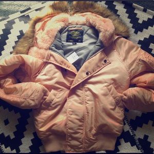 Light Pink Puffer Jacket